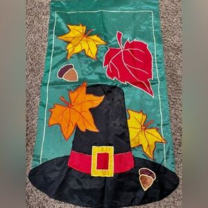 FLAG🍁PILGRIM HAT/FALL LEAVES